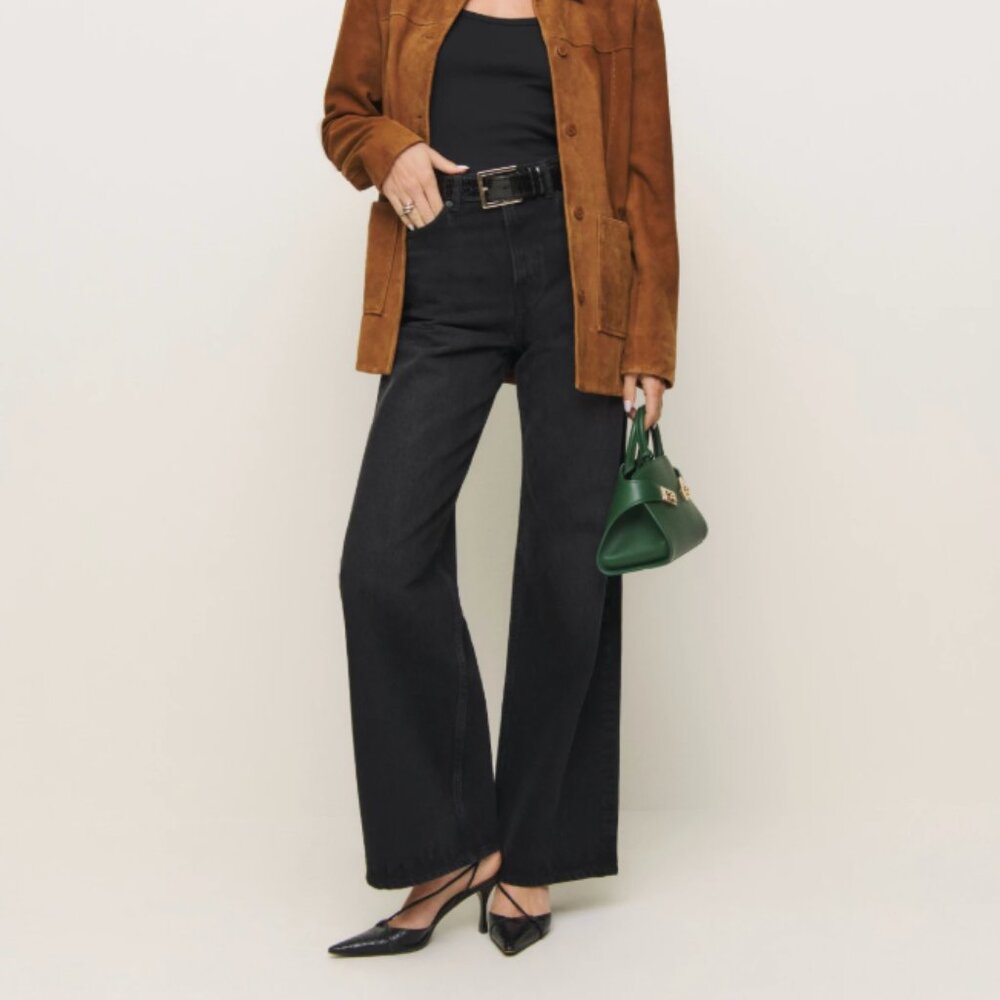 Reformation Cary High Rise Wide Leg Jeans